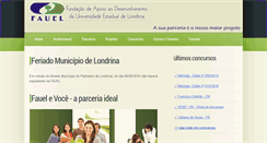 Desktop Screenshot of fauel.org.br